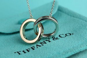 蒂芙尼扣环圈形项链