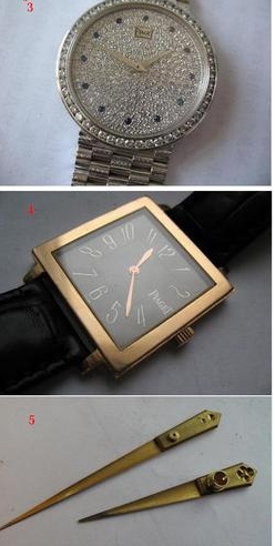 表盘和表针镶嵌钻石手表