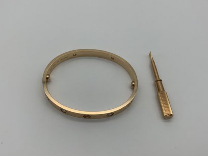 卡地亚love系列镶钻手镯