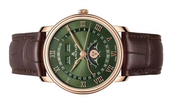 宝珀名表推出青麦绿色的限量款手表